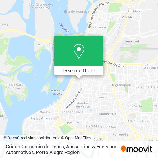 Grison-Comercio de Pecas, Acessorios & Eservicos Automotivos map