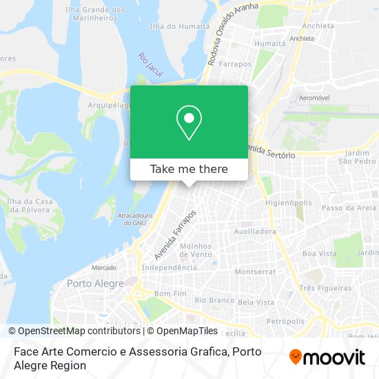 Face Arte Comercio e Assessoria Grafica map