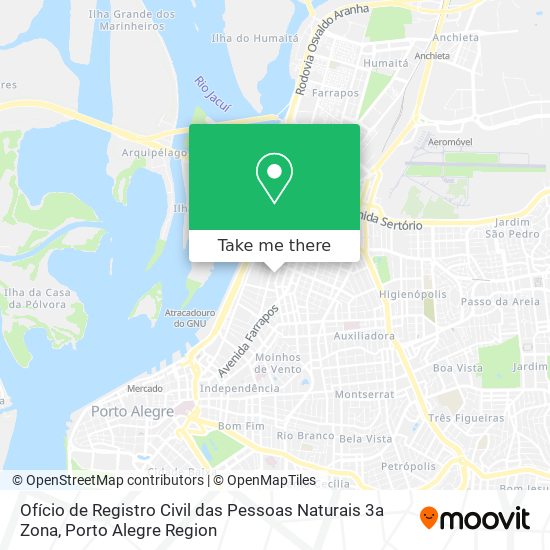 Ofício de Registro Civil das Pessoas Naturais 3a Zona map