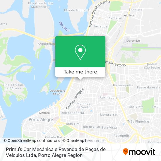 Primu's Car Mecânica e Revenda de Peças de Veículos Ltda map