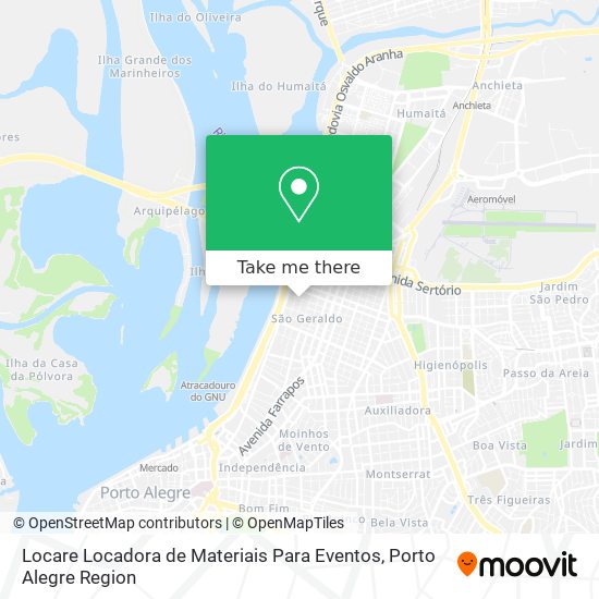 Mapa Locare Locadora de Materiais Para Eventos