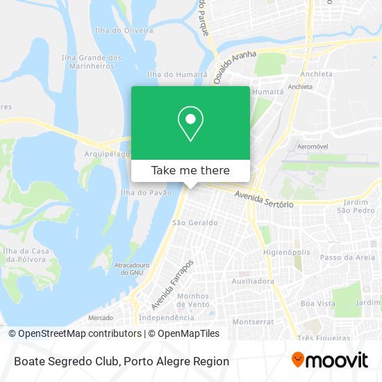 Boate Segredo Club map
