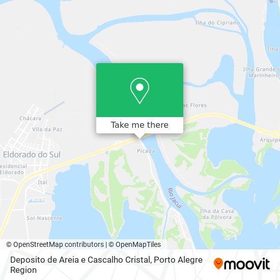 Deposito de Areia e Cascalho Cristal map