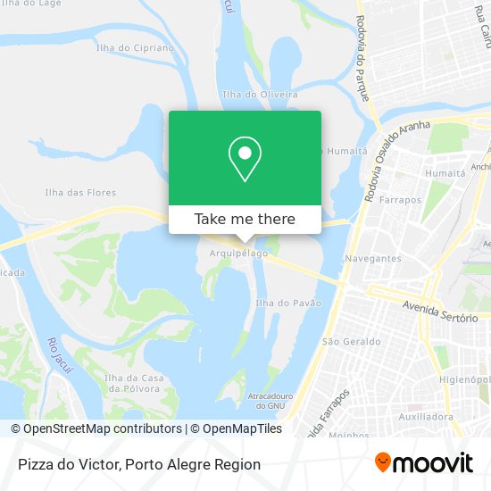 Mapa Pizza do Victor