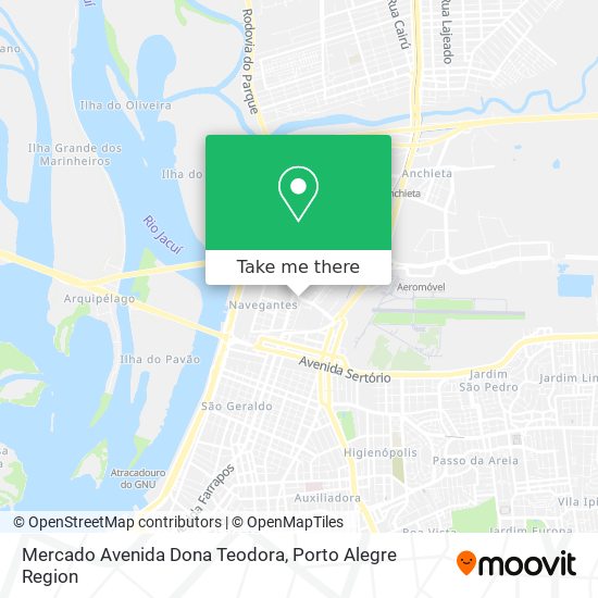 Mapa Mercado Avenida Dona Teodora
