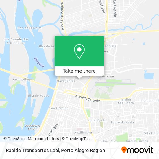 Rapido Transportes Leal map