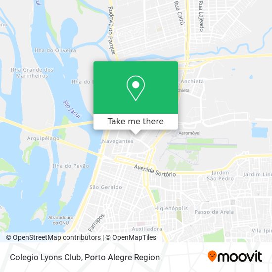 Colegio Lyons Club map