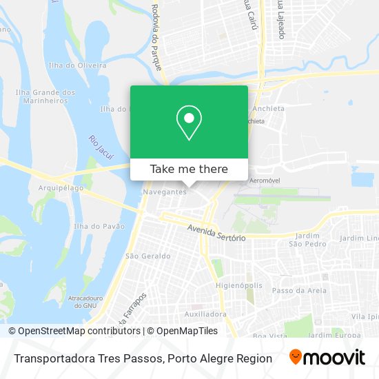 Transportadora Tres Passos map