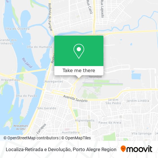 Localiza-Retirada e Devolução map