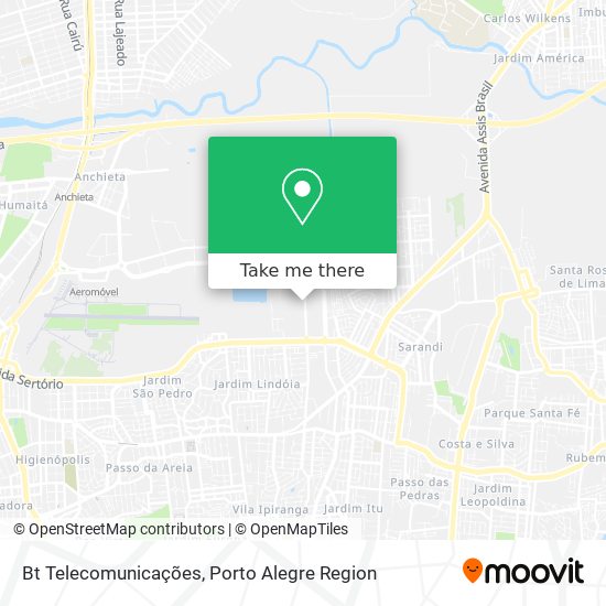 Bt Telecomunicações map