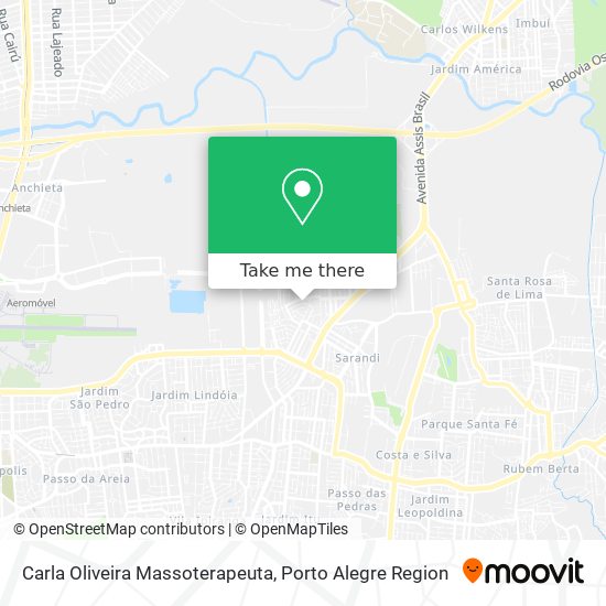 Carla Oliveira Massoterapeuta map