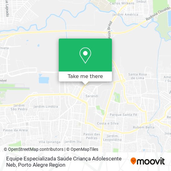 Equipe Especializada Saúde Criança Adolescente Neb map