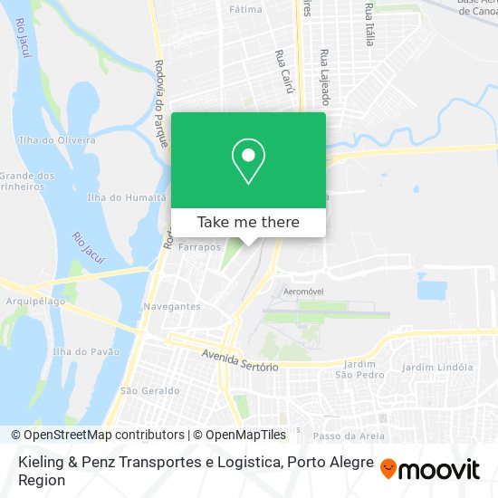 Kieling & Penz Transportes e Logistica map