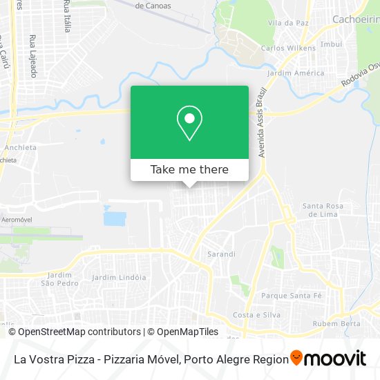 La Vostra Pizza - Pizzaria Móvel map