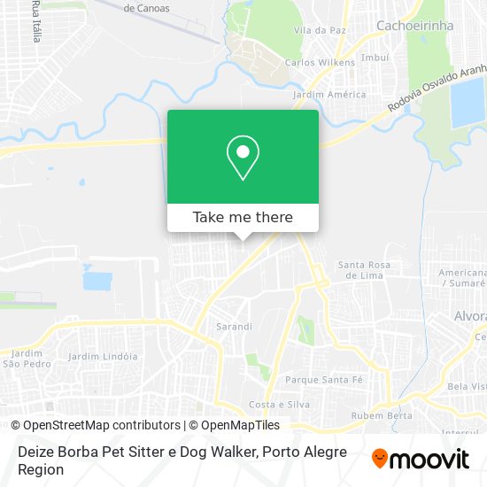 Deize Borba Pet Sitter e Dog Walker map