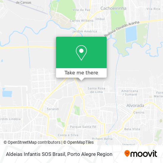 Aldeias Infantis SOS Brasil map
