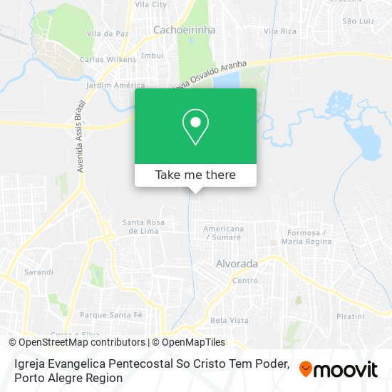 Igreja Evangelica Pentecostal So Cristo Tem Poder map