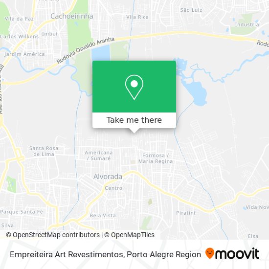 Empreiteira Art Revestimentos map