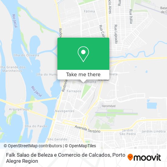 Falk Salao de Beleza e Comercio de Calcados map