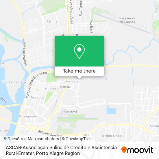 Mapa ASCAR-Associação Sulina de Crédito e Assistência Rural-Emater