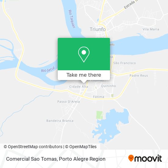 Comercial Sao Tomas map