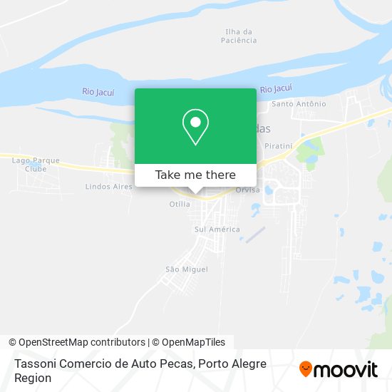 Tassoni Comercio de Auto Pecas map
