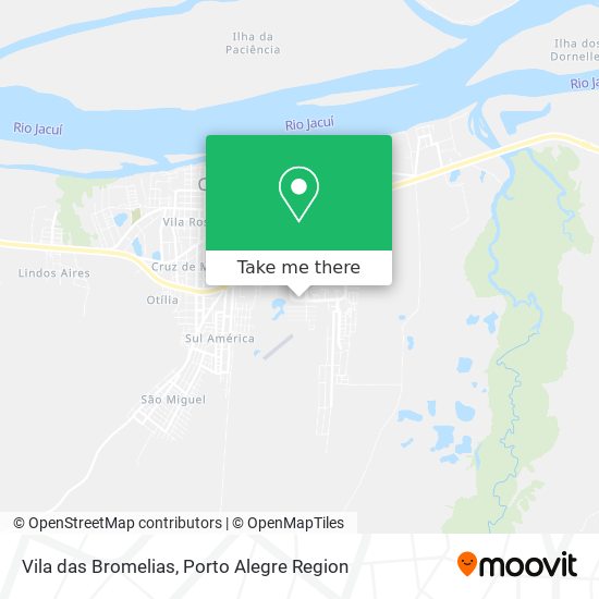 Vila das Bromelias map