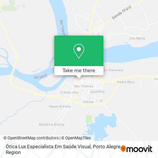 Mapa Ótica Lux Especialista Em Saúde Visual