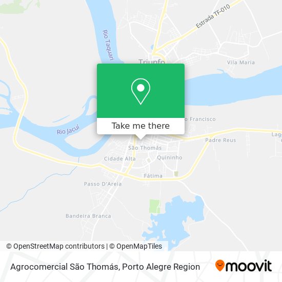 Agrocomercial São Thomás map