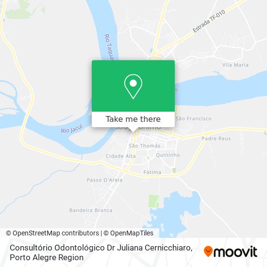 Consultório Odontológico Dr Juliana Cernicchiaro map