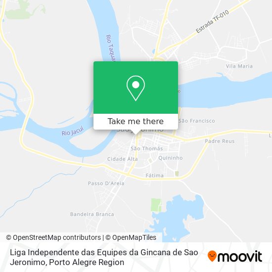 Liga Independente das Equipes da Gincana de Sao Jeronimo map