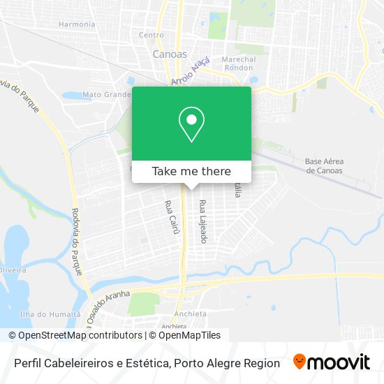Perfil Cabeleireiros e Estética map