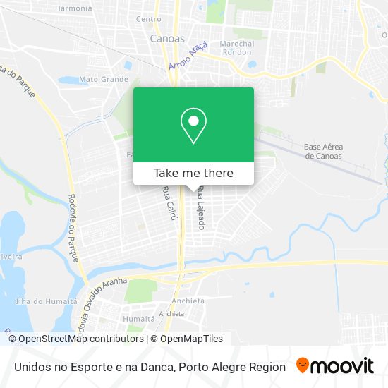 Unidos no Esporte e na Danca map