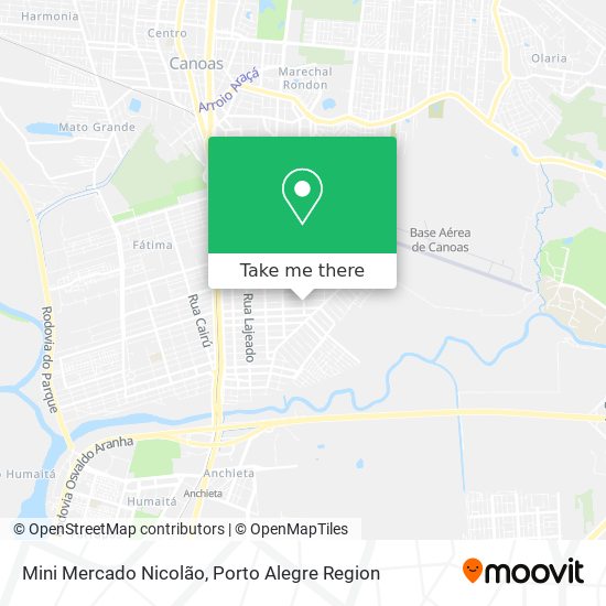 Mapa Mini Mercado Nicolão