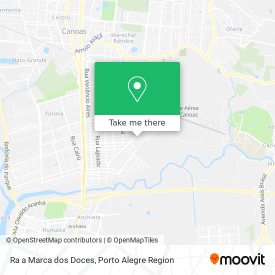 Ra a Marca dos Doces map