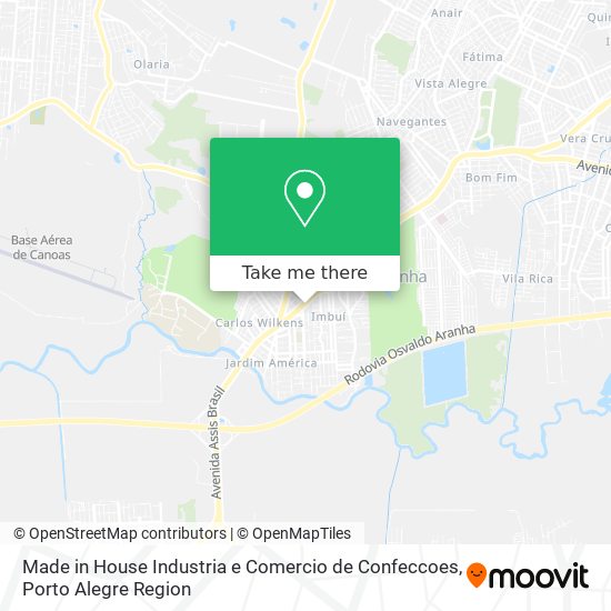 Made in House Industria e Comercio de Confeccoes map