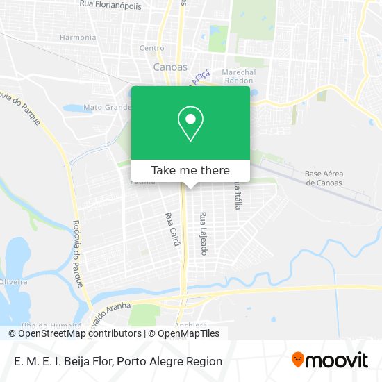E. M. E. I. Beija Flor map