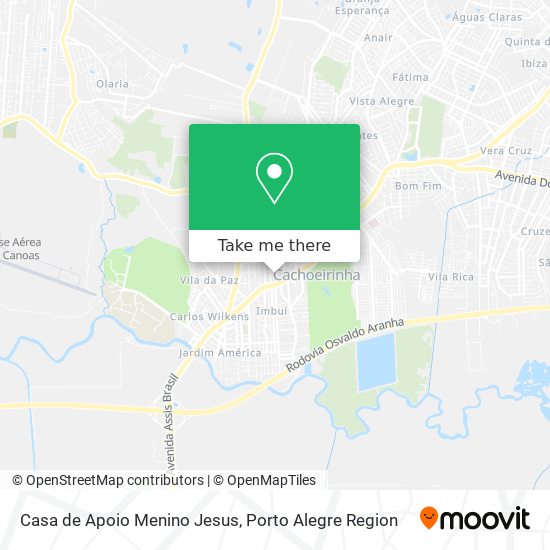 Casa de Apoio Menino Jesus map
