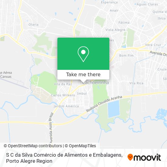 S C da Silva Comércio de Alimentos e Embalagens map