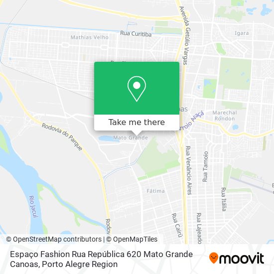 Espaço Fashion Rua República 620 Mato Grande Canoas map