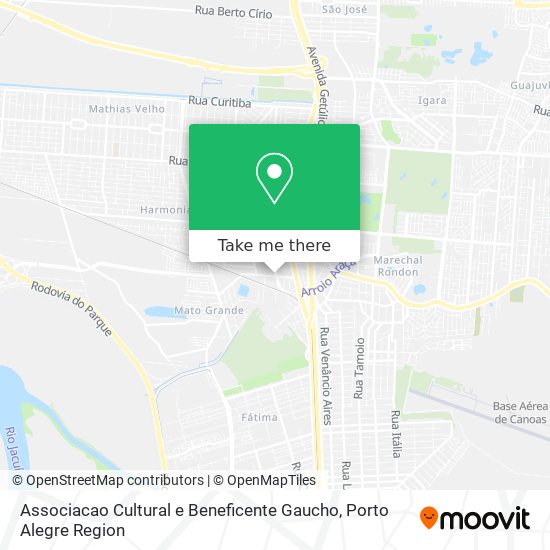 Mapa Associacao Cultural e Beneficente Gaucho