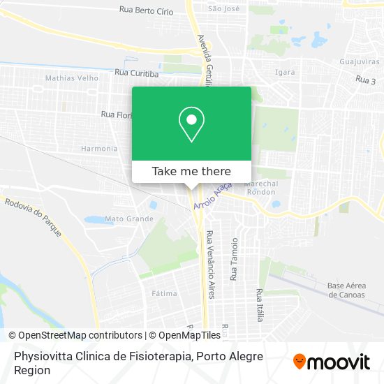 Physiovitta Clinica de Fisioterapia map