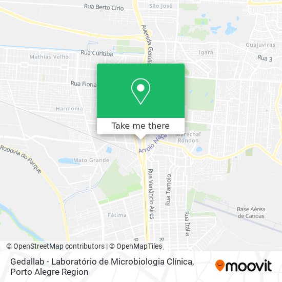 Gedallab - Laboratório de Microbiologia Clínica map