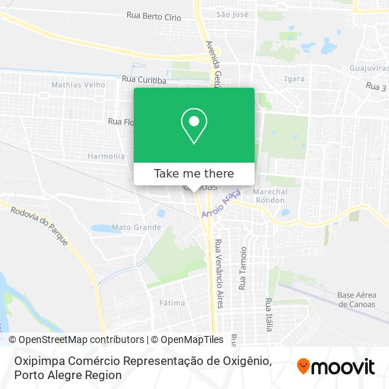 Mapa Oxipimpa Comércio Representação de Oxigênio