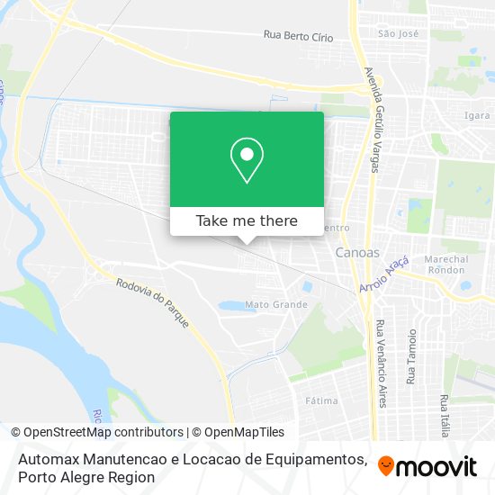 Mapa Automax Manutencao e Locacao de Equipamentos