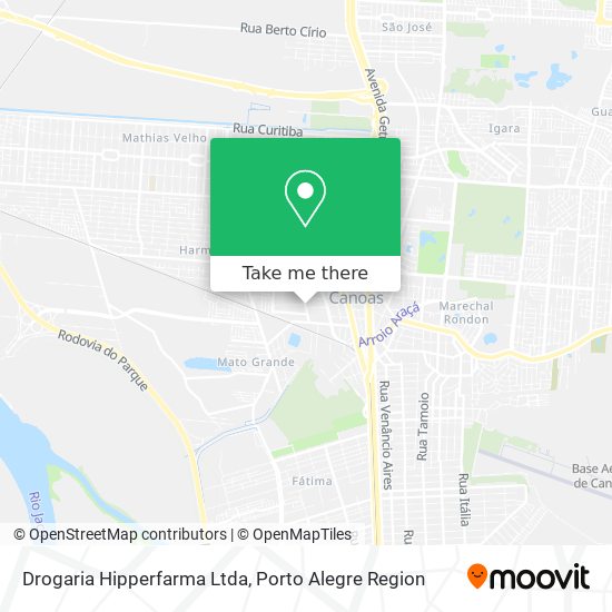 Mapa Drogaria Hipperfarma Ltda