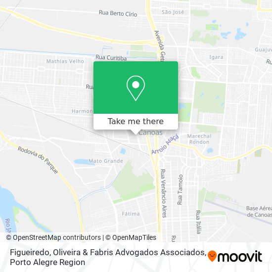Mapa Figueiredo, Oliveira & Fabris Advogados Associados