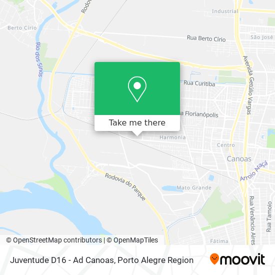 Juventude D16 - Ad Canoas map