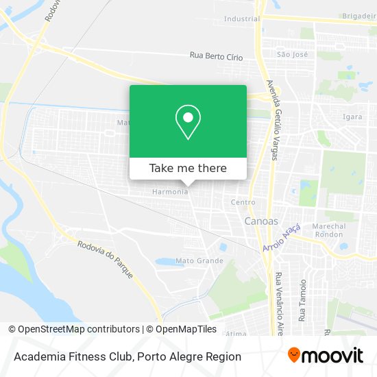 Mapa Academia Fitness Club