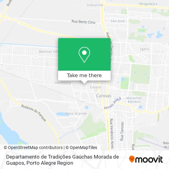 Departamento de Tradições Gaúchas Morada de Guapos map